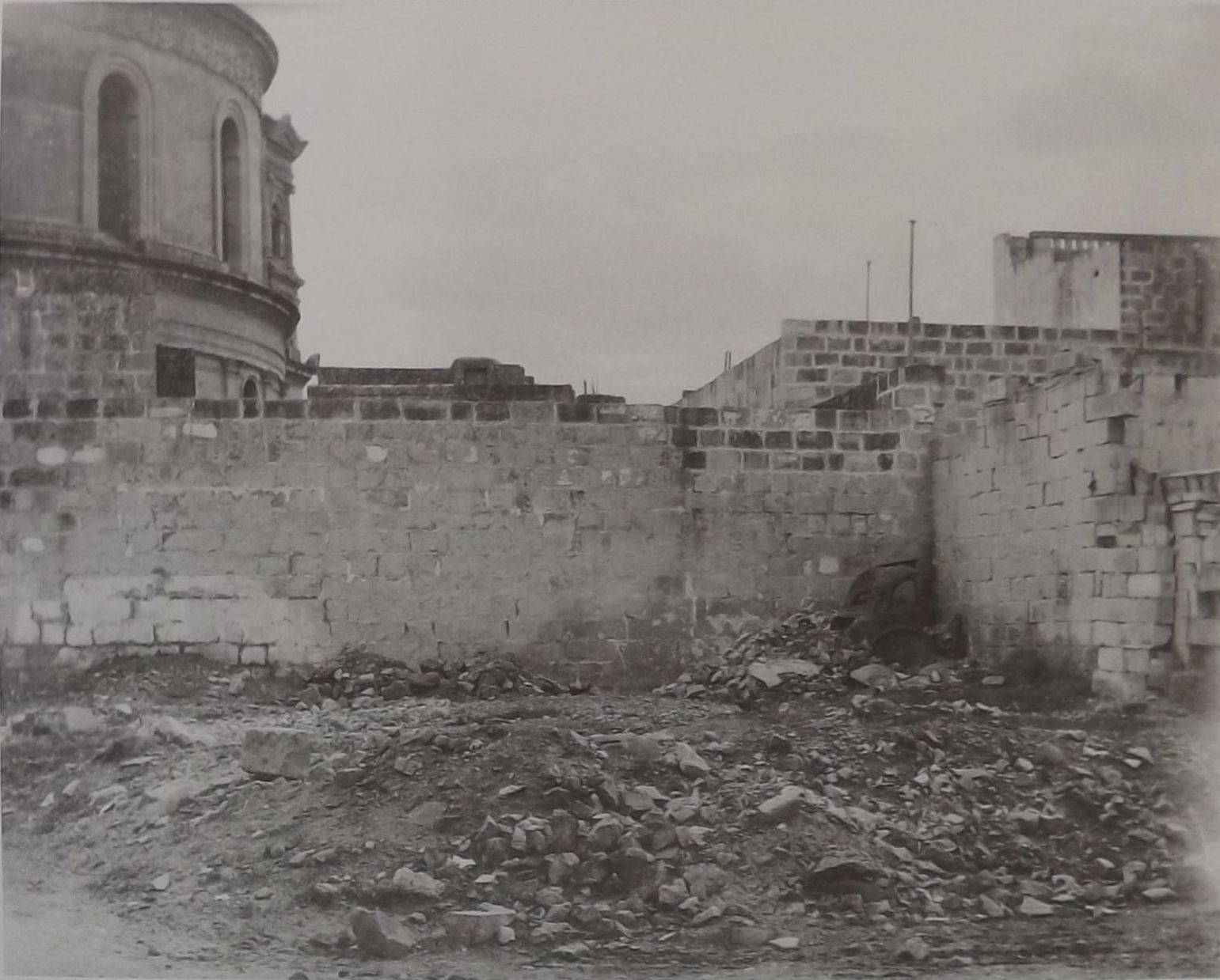 Demolished buildings in Curate Schembri Street Nos. 1, 2 and 3.