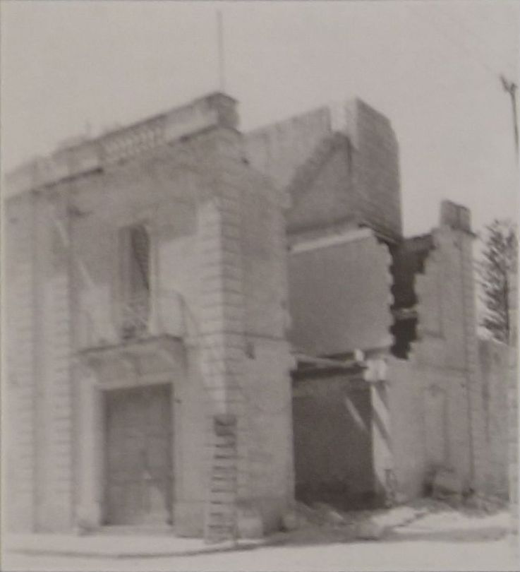 Demolished buildings in Constitution Street corner with Dimech Street, and in Tower Street No. 96.
