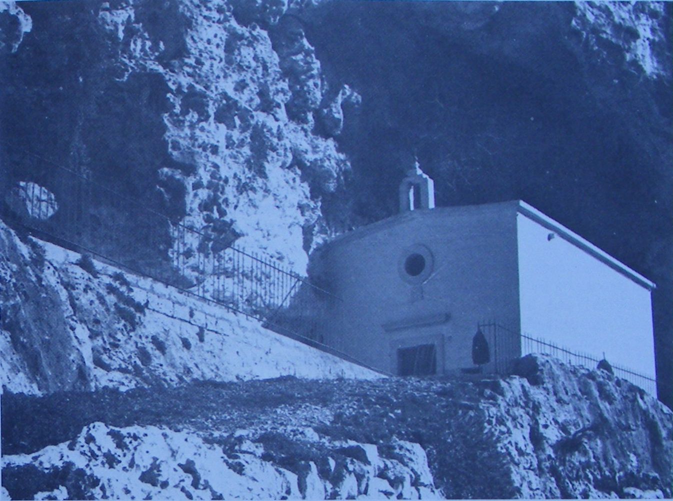 Church of St. Paul the Hermit from across the valley