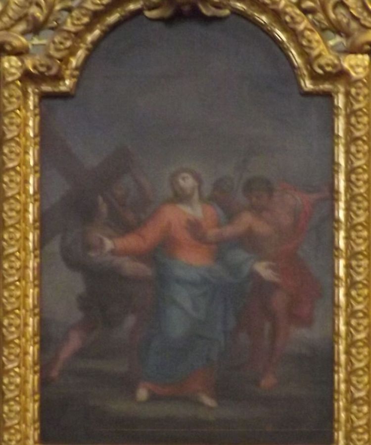 Pittura l-Madonna mhabbra mill-profeti fir-Rotunda tal-Mosta