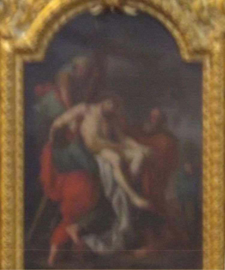 Pittura l-Madonna mhabbra mill-profeti fir-Rotunda tal-Mosta